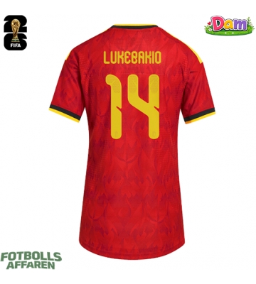 Belgien Dodi Lukebakio #14 Hemmatröja Kvinnor VM 2026 Kortärmad